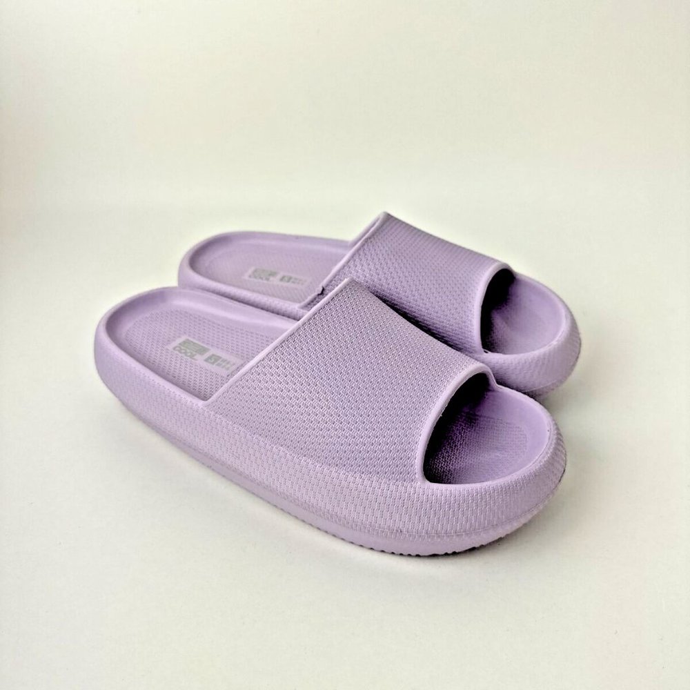 32 Degrees Cool Cushion Slide Sandals Size S -Purple-